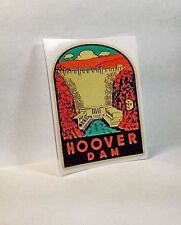 Hoover Dam Vintage Style Travel Decal Vinyl STICKER Luggage Label picture