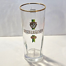 Distelhäuser .25 Liter Beer Bier Glass Gold Rimmed Sahm 5 7/8