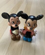 Vintage Walt Disney Productions Mickey & Minnie Mouse Coin Banks Pair picture