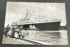 Postcard: Cruise Ship TS Bremen Flaggschiff des Norddeutschen Lloyd picture