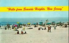 1960'S. SEASIDE HEIGHTS, NJ. BEACH VIEW. POSTCARD DB23 picture