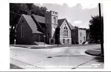 Real Photo Postcard St. Paul's Lutheran Church in Anamosa, Iowa~1447 picture