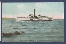 Steamer TICONDEROGA entering Westport Bay, Lake Champlain, New York -  unmailed picture