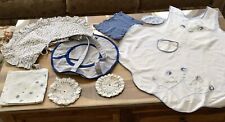 Homemade Linen Kitchen Lot Apron Casserole Carry Tablecloth   picture