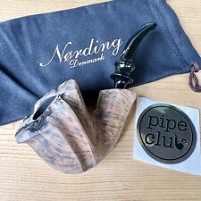 Eric Nording Signature Black Natural Unfinished Freehand Briar Tobacco Pipe NEW picture