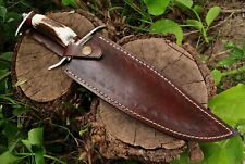 RARE D2 STEEL STAG HANDLE FORGE HUNTING CAMPING SURVIVAL JUNGLE BOWIE KNIFE picture