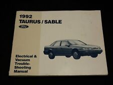 1992 FORD TAURUS SABLE SHOOTING MANUAL - ELECTRICAL & VACUUM SHOOTING - R 717X picture