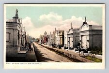 New Orleans LA-Louisiana, Metairie Cemetery, Vintage Postcard picture