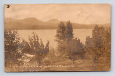 c1928 RPPC Scenic Lake View from Nirvana Lodge Sabael New York NY Postcard picture