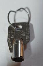 Vintage Chicago Lock Co USA ACE Vending Computer Lock Security Tubular Key picture
