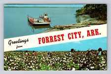 Forrest City AR-Arkansas, Banner General Greetings, Antique, Vintage Postcard picture