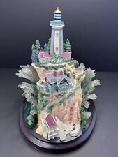 Lenox Lighthouse Collection Island 2000 Wood Base Waves Seals RETIRED picture