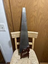 Vintage Henry Disston & Sons D23 Hand Saw w/26” Blade 8 ppi USA picture