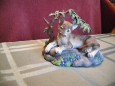 1996 Lenox Mountain Daydreams Cougar Porcelain Figurine In Original Box picture