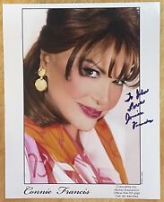 THE BEAUTIFUL CONNIE FRANCIS, 100% AUTHENTIC AUTOGRAPHED 8