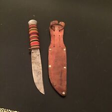 Vintage Solingen C.C.C. Germany Fixed Blade Hunting Knife & Sheath  4.5” Blade picture