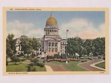 Postcard Boise Idaho State Capitol Linen Photographer Wesley Andrews picture