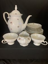 Oscar Schaller & Co. 1940s Winterling Rosebud Bavaria W.Germany Tea Set 17 Items picture