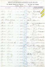 Stock Interest Sheet signed by Wm. W. Astor for Wm. B. Astor - Autographed Stock picture