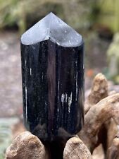 Black Tourmaline Schorl Point Large AAA+ Protection / Grounding 8 207g picture