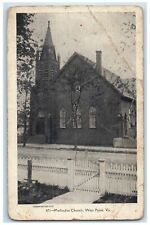 1908 Methodist Church Exterior Roadside West Point Wake Virginia VA Postcard picture
