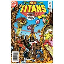 New Teen Titans (1980 series) #28 Newsstand in VF minus condition. DC comics [h~ picture