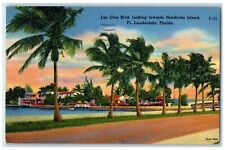 1962 Las Olas Boulevard Hendricks Island Road Ft. Lauderdale Florida FL Postcard picture