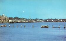 Postcard MA Woods Hole Waterfront Oceanographic Institute 1956 Vintage PC H8705 picture