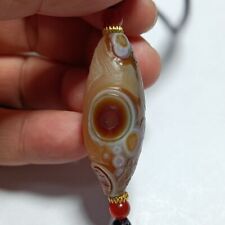 Rare China Inner Mongolia Gobi Eye Agate Stone ~100% Natural Designer  PFKL picture
