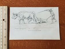 Harper's Weekly 1857 Sketch Print A ROUGH SKETCH BY ROSA BONHEUR picture