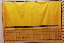 YELLOW HOMEMADE DOUBLE TIED FRINGE SOUTHWEST DESIGN NATIVE AMERICAN INDIAN SHAWL picture
