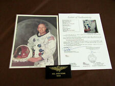 NEIL ARMSTRONG APOLLO 11 FIRST ON THE MOON SIGNED AUTO NASA LITHO PHOTO JSA LTR picture