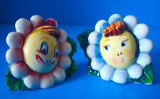Vintage 1950s Anthropomorphic Flower Petal Shakers picture