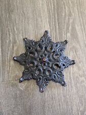 Antique cast iron star flower art deco picture