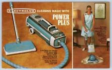 1960's ELECTROLUX MCM TURQUOISE VACUUM CLEANER CARPET SHAMPOOER POSTCARD picture