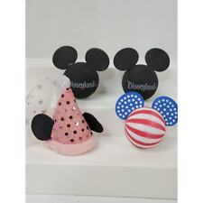 Vintage Walt Disney Lot of 4 Antenna Ball Toppers Ears Princess Red White Blue picture