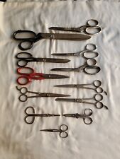 Lot Of 12 Antique Vintage Scissors Craftsman, Keen Kutter, Farr, and Others picture