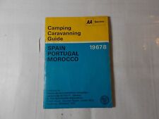 Vintage AA Camping Caravanning Guide 1967/8 Spain Portugal Morocco picture