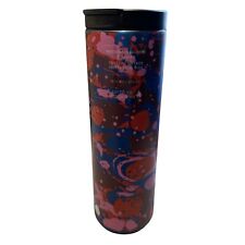 NWT Starbucks 2022 Limited Edition Holiday Abstract Stainless Steel 16oz Tumbler picture