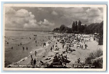 Varna Bulgaria Postcard View from the Beach c1940's Posted RPPC Photo picture