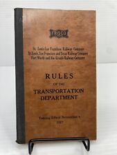 1927 Frisco St Louis San Francisco Railway Texas Railroad Rules Transport Dept picture