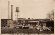 1912, Ruins of Androscoggin Pulp Mill, SOUTH WINDHAM, Maine Real Photo Postcard picture