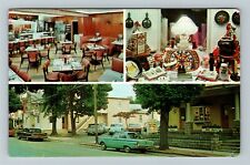 Akron PA-Pennsylvania, Akron Restaurant, Dining Area, Outside, Vintage Postcard picture
