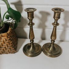 Vintage Antique Brass Set of 2 Candlestick Holders   picture