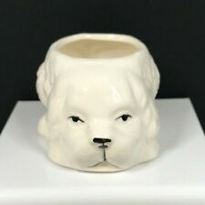 Vintage White Puppy Dog Small Porcelain Figurine picture