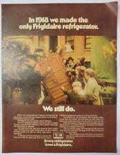 1972 Frigidaire Refrigerator Vintage Print Ad We Still Do Street Scene picture