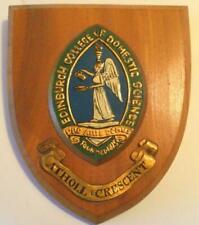 Old University Edinburgh College Domestic Science School Crest Shield Plaque picture