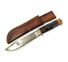 MSA Ideal knife Fixed Blade Knife Stag  Pommel Gladstone U.S.A. Marbles USA picture