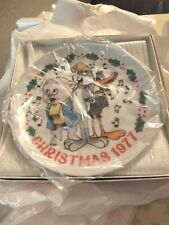 Vintage Looney Tunes Limited Edition Christmas Plate 1977 Warner Bros picture