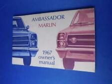 1967 AMBASSADOR MARLIN OWNERS OPERATORS MANUAL GUIDE BOOK CAR MAINTENANCE picture